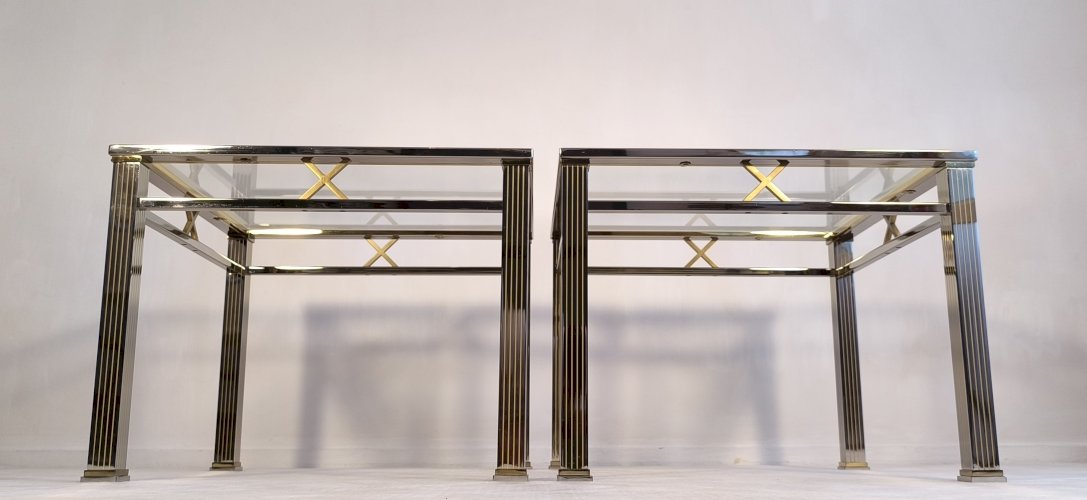 Magnifique paire de tables basses ORSENIGO ITALY gamme Art Deco Collezione