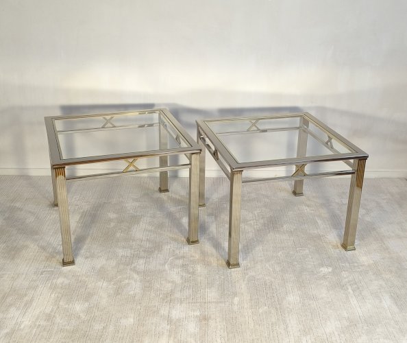 Magnifique paire de tables basses ORSENIGO ITALY gamme Art Deco Collezione