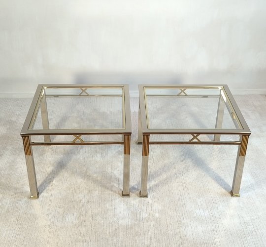Magnifique paire de tables basses ORSENIGO ITALY gamme Art Deco Collezione