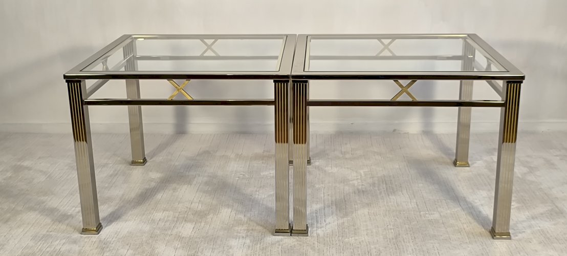 Magnifique paire de tables basses ORSENIGO ITALY gamme Art Deco Collezione