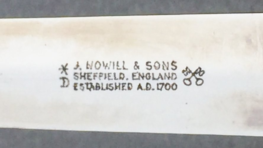MAGNIFIQUE & RARE GRAND/COUTEAU POIGNARD PARACHUTISTE ANGLAIS SHEFFIELD ENGLAND ORIGINAL
