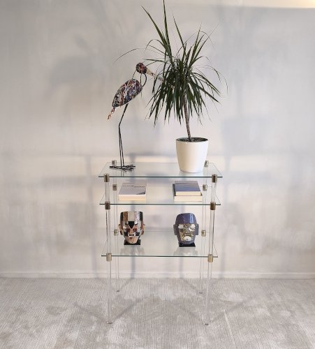 Magnifiques tables basses d’appoint - étagère Charles Hollis Jones en excellent état