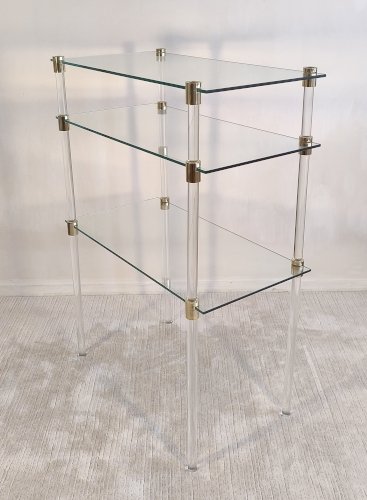 Magnifiques tables basses d’appoint - étagère Charles Hollis Jones en excellent état