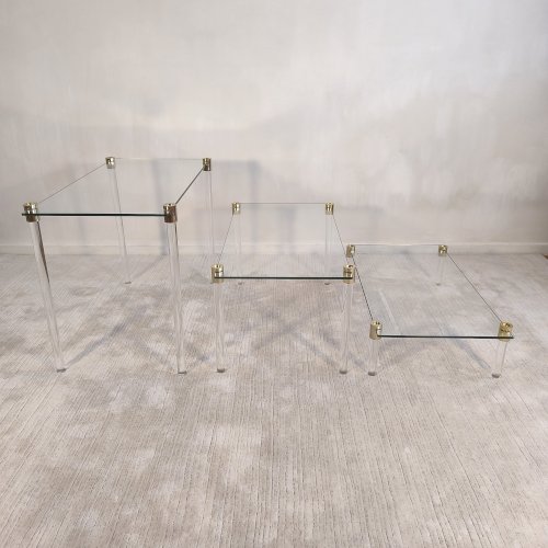 Magnifiques tables basses d’appoint - étagère Charles Hollis Jones en excellent état