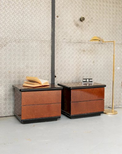 Maïa, la paire de chevets en bois N°127