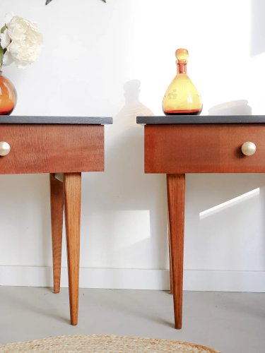 Maïa, la paire de chevets en bois N°304