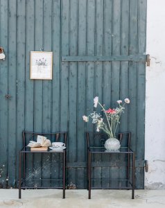 Maïa, the pair of metal bedside tables N°206