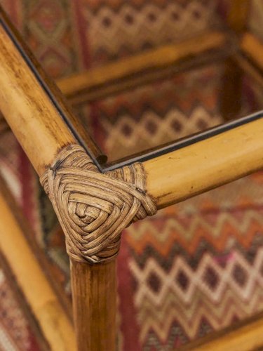 Maïa, la paire de table de chevet en osier N°305