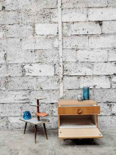 Maïa, la table de chevet en bois N°143