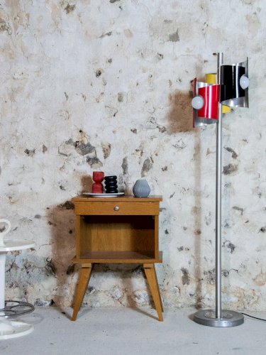 Maïa, la table de chevet en chêne N°210