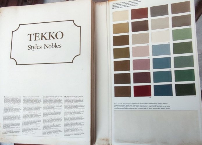 Malette catalogue de présentation Papier Peint ancien Salubra Tekko Style noble