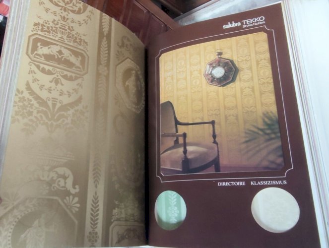 Malette catalogue de présentation Papier Peint ancien Salubra Tekko Style noble