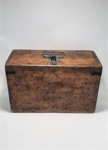 Wooden briefcase