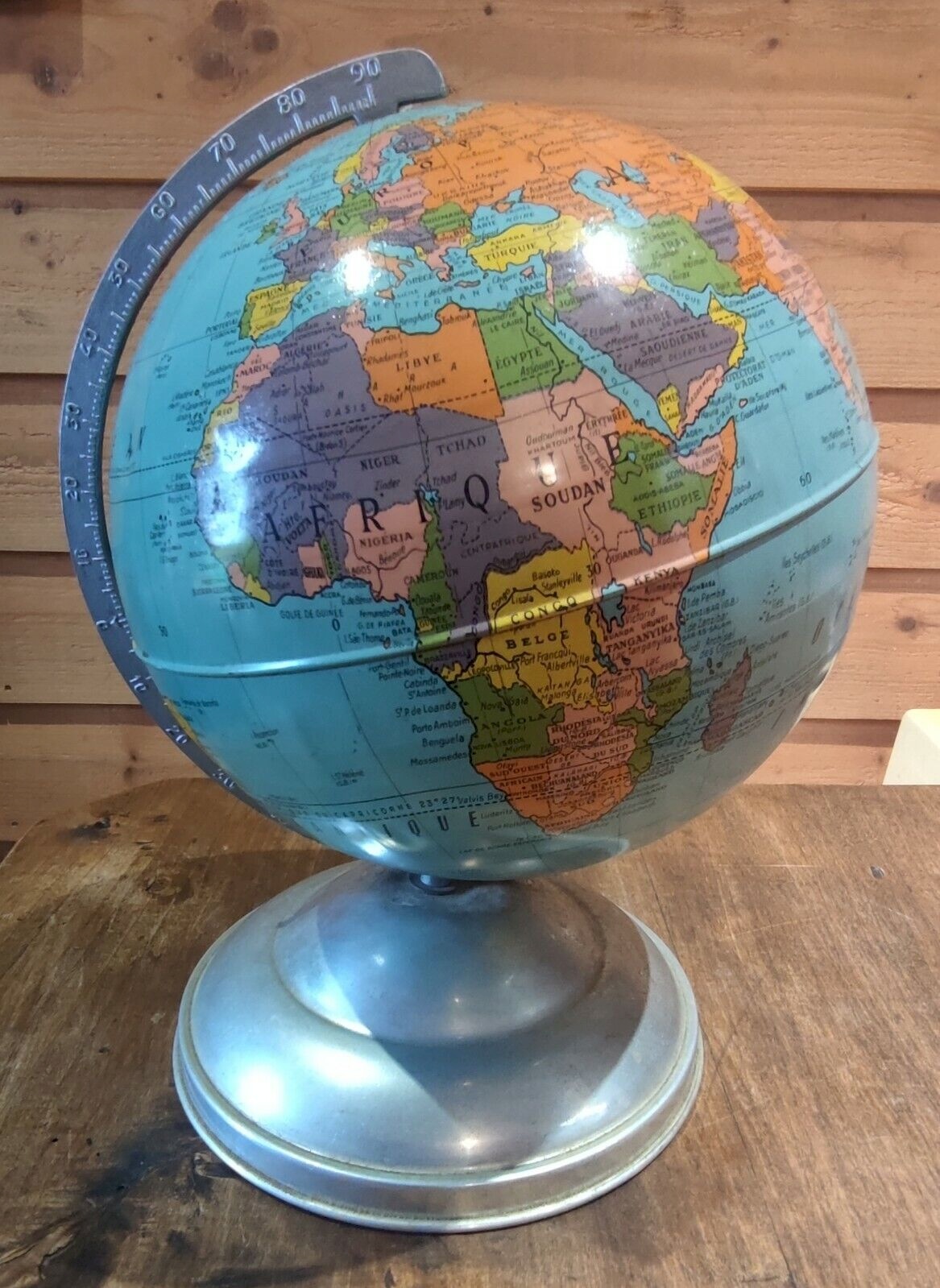 WORLD GLOBE EARTH Map Rotating Geography Ocean