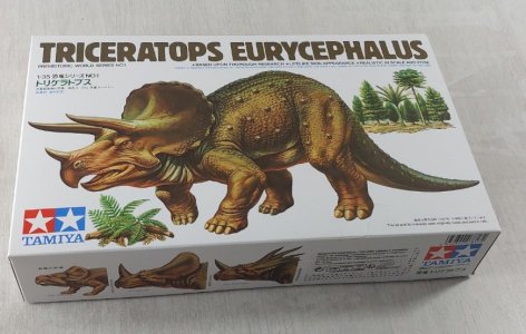 Dinosaur Model / Kit, Triceratops Eurycephalus, Tamiya 60201, 1/35