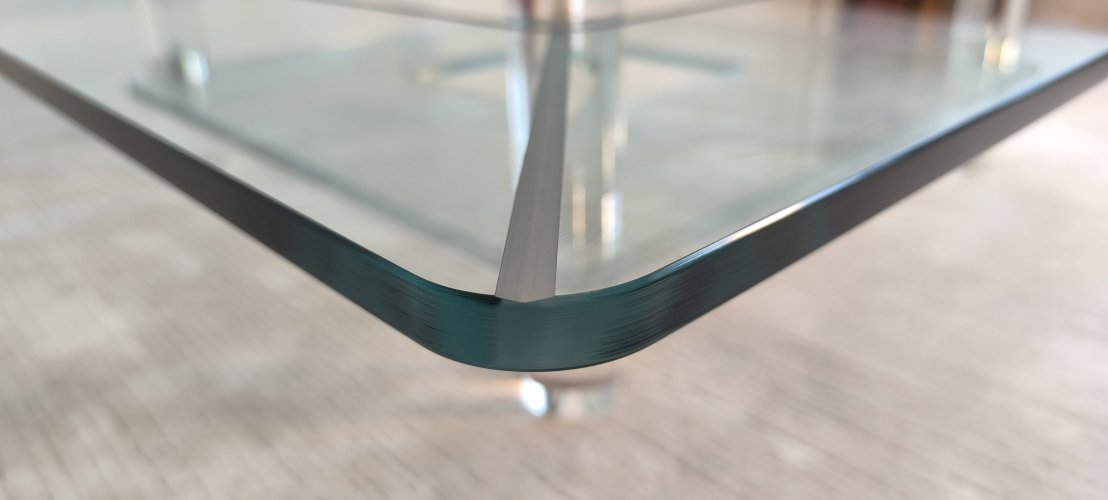 ✨? MARAIS INTERNATIONAL MTB110 — Exceptionnelle table basse en Altuglas & verre | Design Parisien ?✨ 
