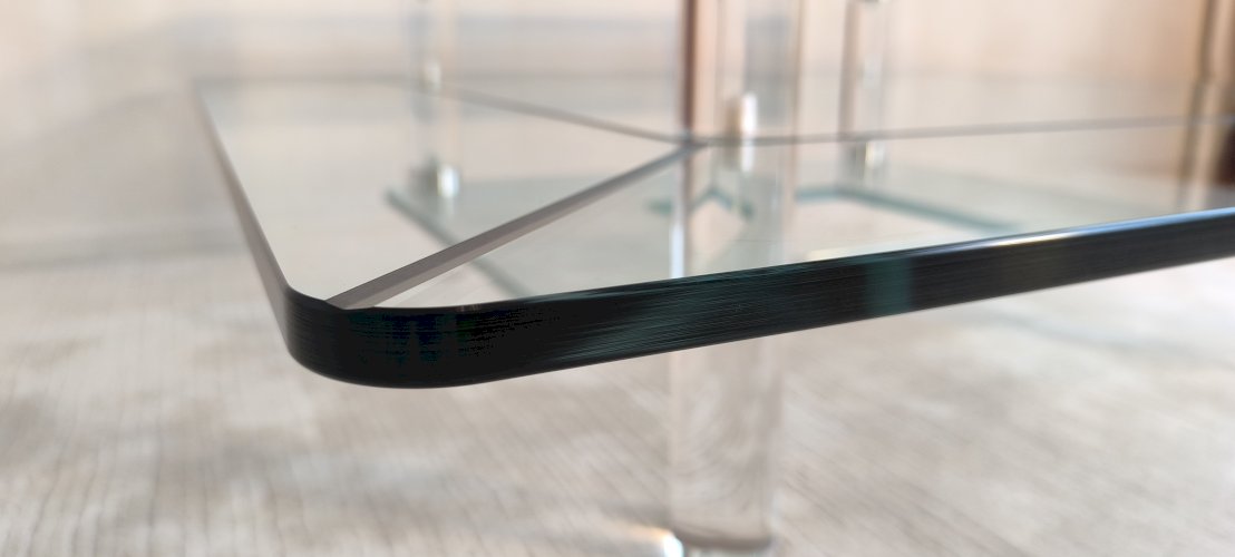 ✨? MARAIS INTERNATIONAL MTB110 — Exceptionnelle table basse en Altuglas & verre | Design Parisien ?✨ 
