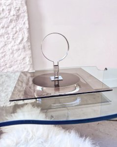 Marcel, le plateau à fromage en verre fumé N°92