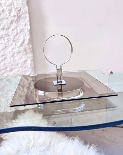 Marcel, le plateau à fromage en verre fumé N°92