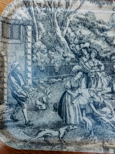 Marcel, le plateau toile de Jouy N°79