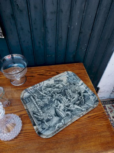 Marcel, le plateau toile de Jouy N°79