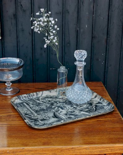 Marcel, le plateau toile de Jouy N°79