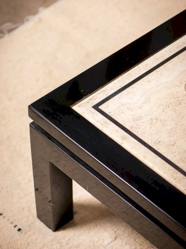 Marie-Pierre, la table basse en travertin N°33