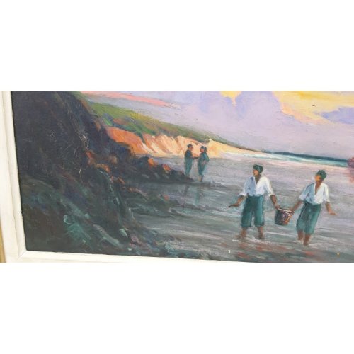 Marine sur Panneau signé Jaudeau