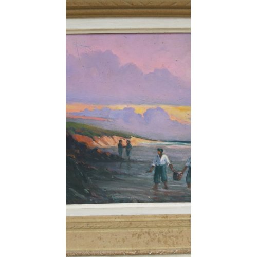 Marine sur Panneau signé Jaudeau