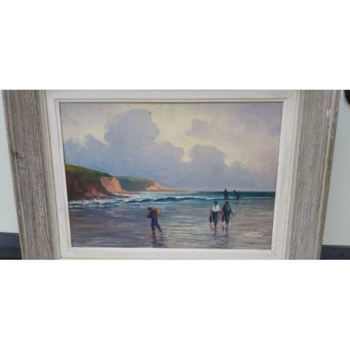 Marine sur Panneau signé Jaudeau