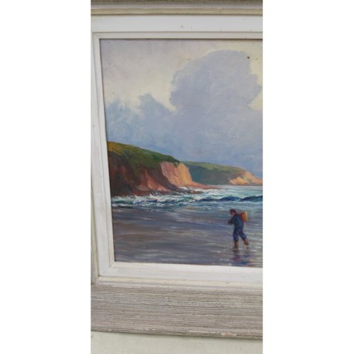 Marine sur Panneau signé Jaudeau