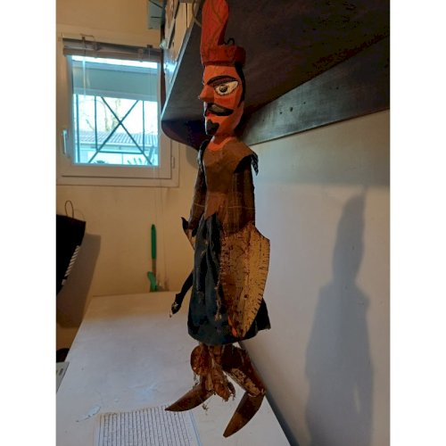 Marionnette Ancienne Asie Mineure  Guérrier 