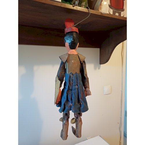 Marionnette Ancienne Asie Mineure  Guérrier 