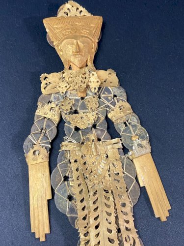 Marionnette Bali déesse riz & fertilité Dewi Sri pièces chinoises à trou Sapèque