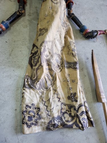 MARIONNETTE INDONESIENNE JAVANESE WAYANG GOLEK DE 90 CM DE HAUT A RESTAURER