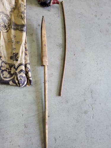 MARIONNETTE INDONESIENNE JAVANESE WAYANG GOLEK DE 90 CM DE HAUT A RESTAURER