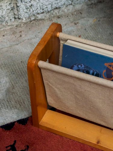 Marius, le porte-revues en tissu et bois N°171