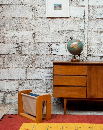 Marius, le porte-revues en tissu et bois N°171