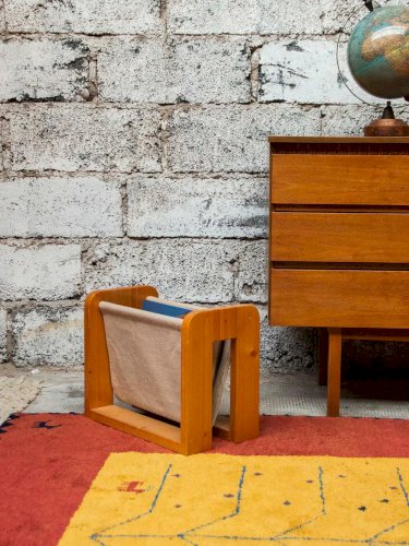 Marius, le porte-revues en tissu et bois N°171