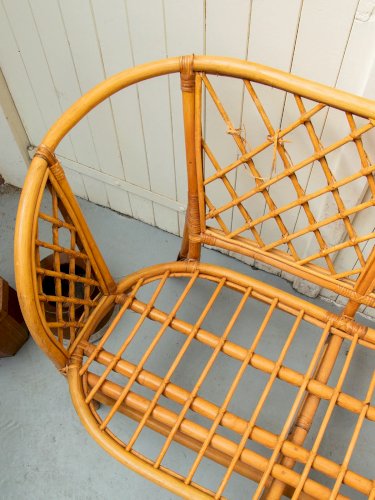 Martine, la banquette en osier N°27