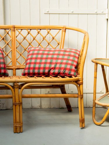 Martine, la banquette en osier N°27