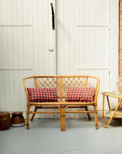 Martine, la banquette en osier N°27