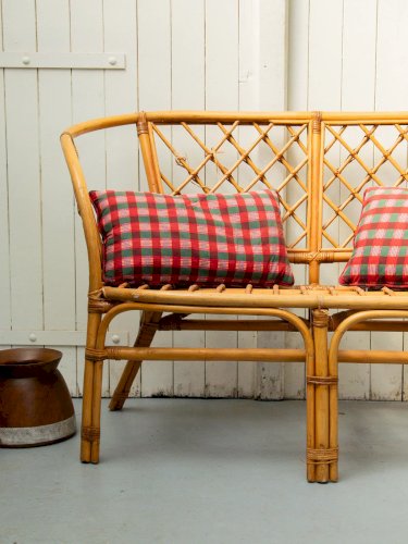 Martine, la banquette en osier N°27