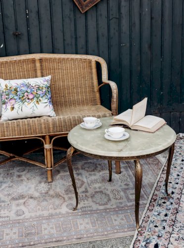 Martine, la banquette en rotin N°23