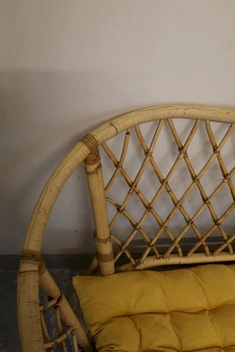 Martine, la banquette en rotin N°33