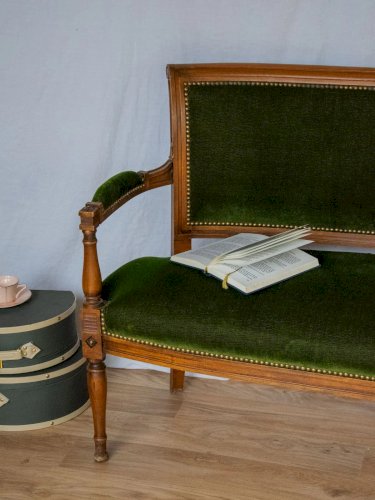 Martine, la banquette en velours N°34