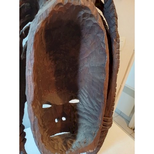 Masque Africain Bois Cote dIvoire Baoulé