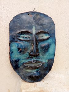 Masque émaillé fait main