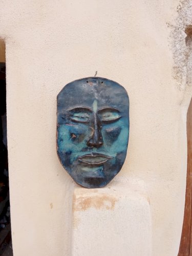 Masque émaillé fait main