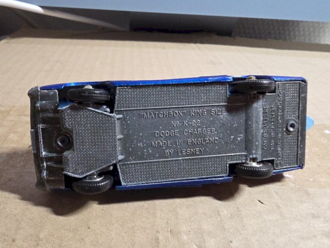 Matchbox King Size n°K-22 Dodge Charger. Made in England.